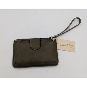 Universal Thread Dark Green Wristlet Wallet Top Zip Closure NEW
